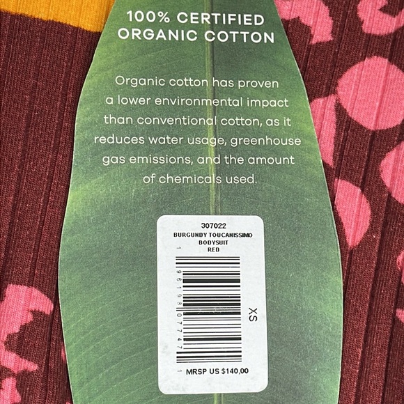 Farm Rio Toucanissimo Long Sleeve Stretch Cotton Body Suit - Picture 8 of 10